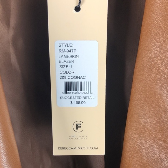 NEW Rebecca Minkoff Lambskin Blazer - Picture 13 of 15